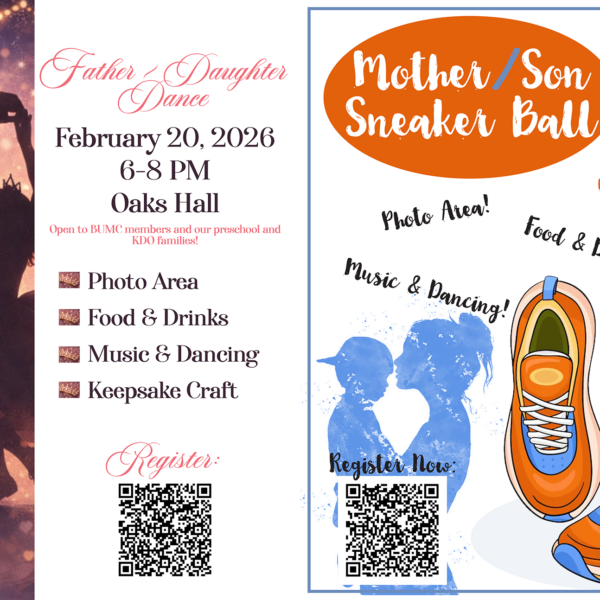 Father Daughter Dance and Mother Son Sneaker Ball