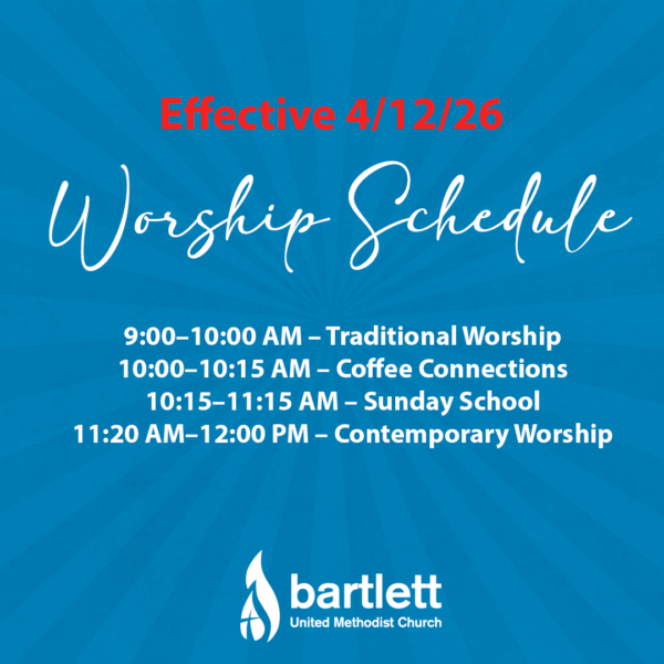 New Worship Schedule