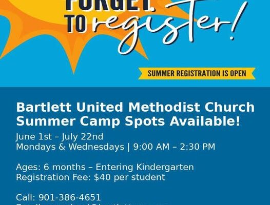 Bartlett United Methodist Church Summer Camp 2026