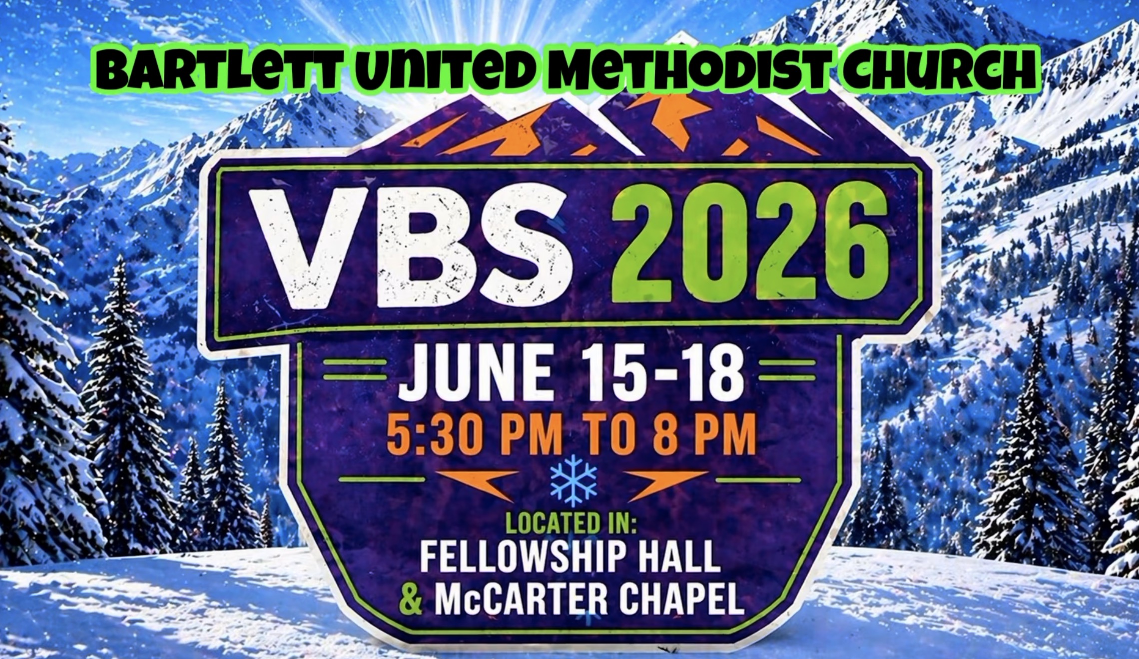 Snowball Mountain Challenge VBS at BUMC